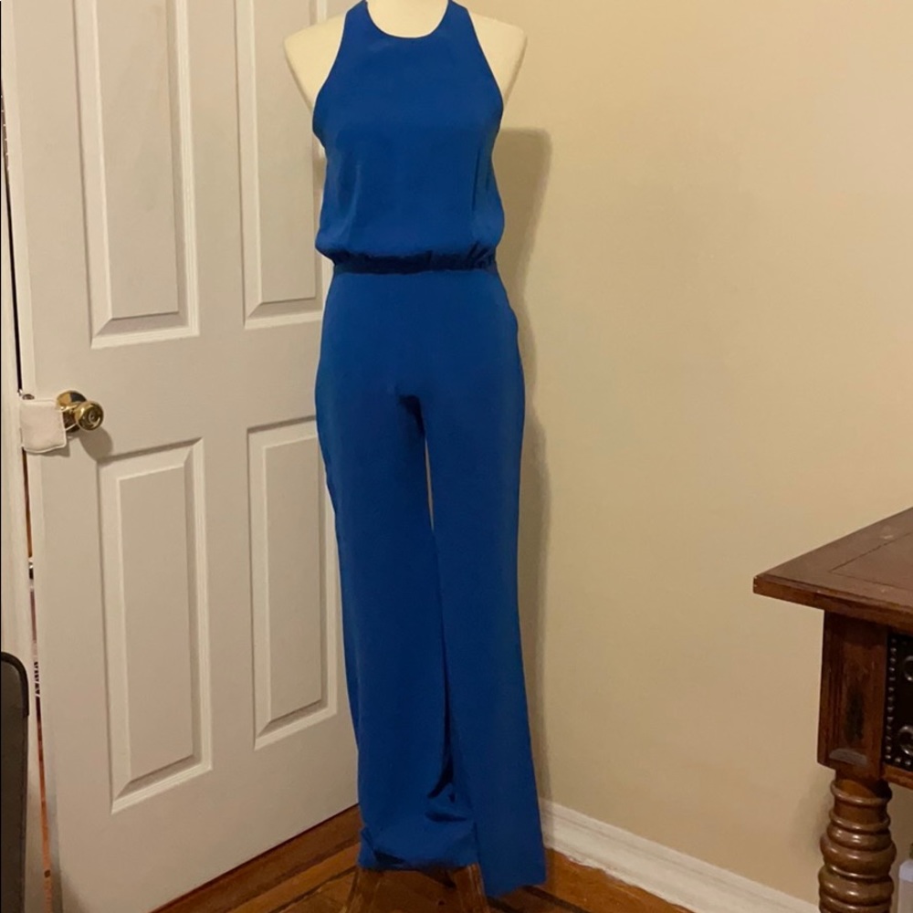 Blue jumpsuit